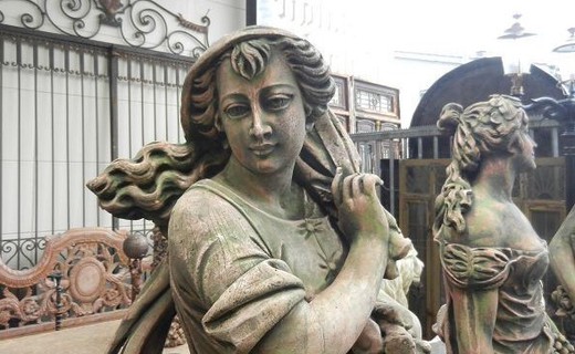винтажные большие скульптуры времена года из камня купить в Москве