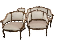 Antique sofa set of 19th c