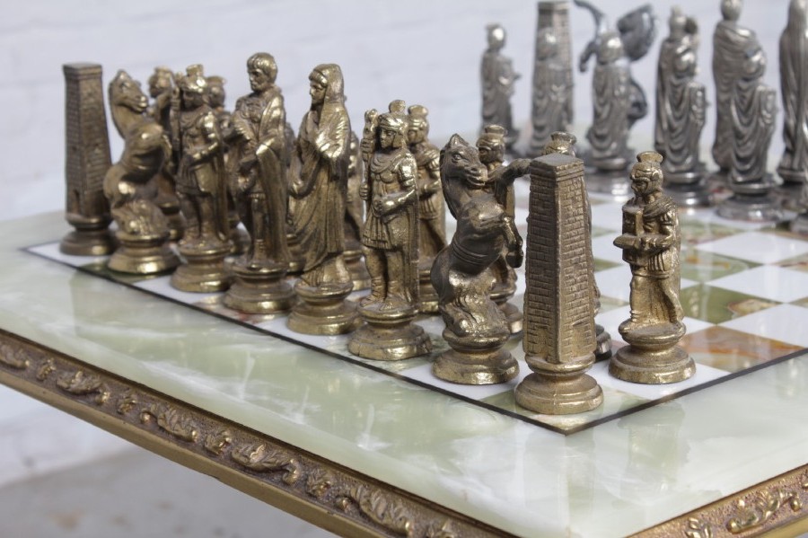 Antique chess table