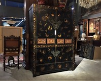 Antique cabinet in oriental style