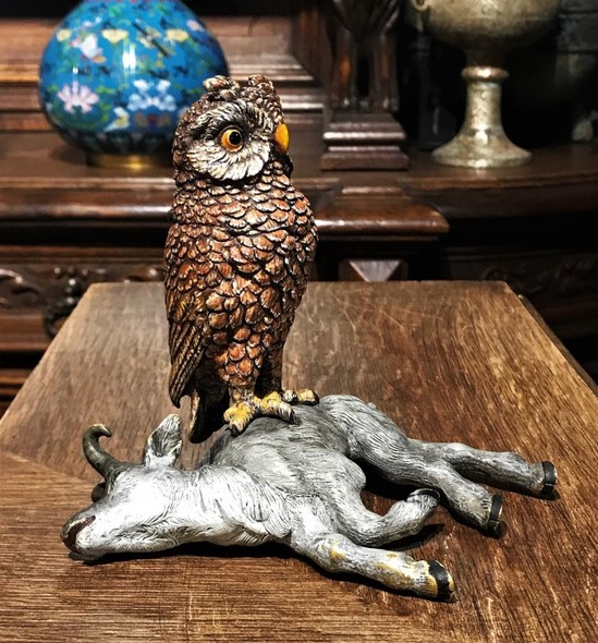 Antiquarian inkwell "Owl"