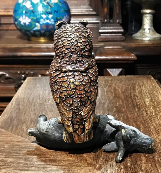 Antiquarian inkwell "Owl"