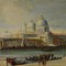 Antique painting "View of Venice"