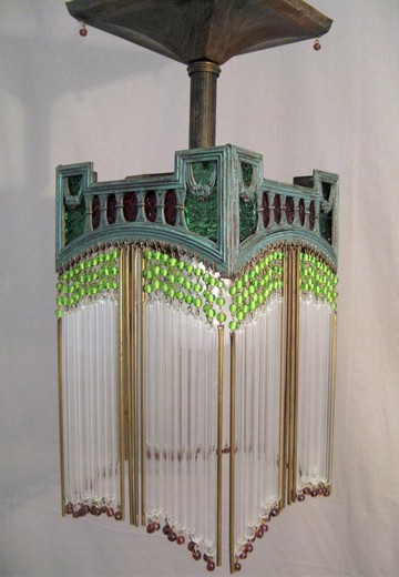 Antique chandelier after Guimard