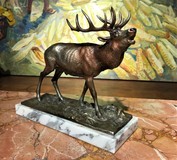 Antique sculpture "Deer"