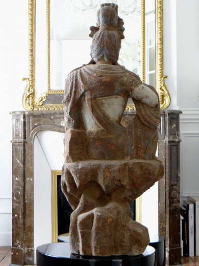Антикварная статуя "Бодхисаттва"