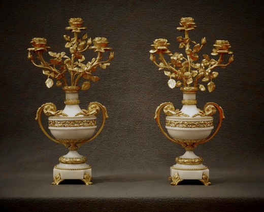 Antique double candelabra