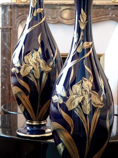 Antique pair vases