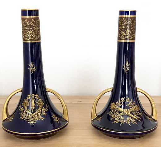 Antique pair Art-Deco vases