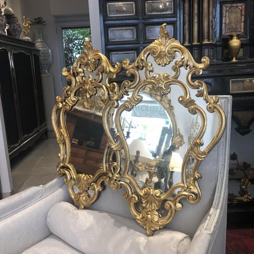 Antique pair mirrors