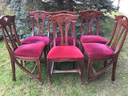 Antique Art-Nouveau style chairs