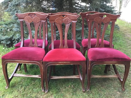 Antique Art-Nouveau style chairs