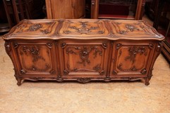 Exceptional Louis XV Style Cabinet In Walnut