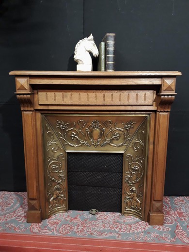 Antique XIXth C. fireplace with insert