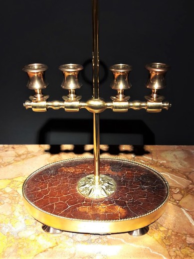 Antique candlestick with shade