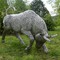 Antique bull life-sized sculpture