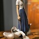 Sculpture "Girl and Geese"