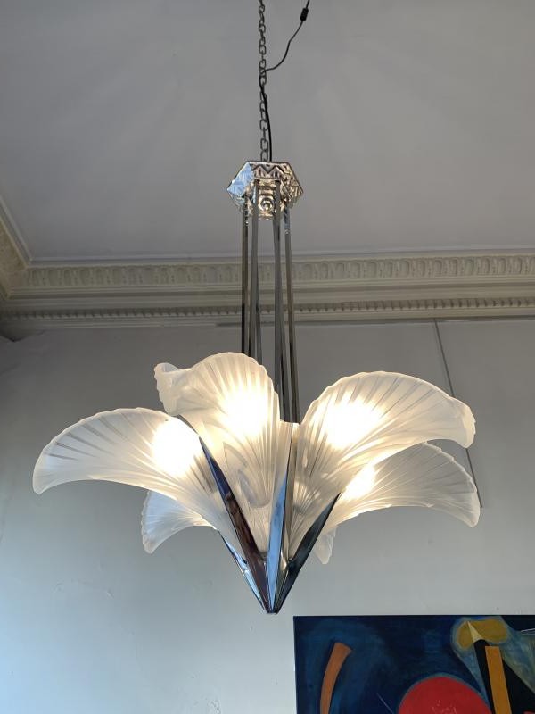 Antique art deco chandelier