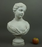 Antique sculpture of a young lady