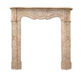 Antique fireplace portal