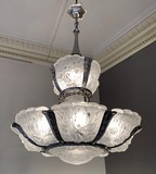 Rare antique art-deco chandelier