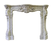 Antique chimney portal in the style of Louis XV