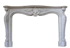 Antique Louis XV style fireplace portal