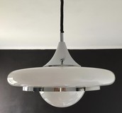 Vintage opaline plastique glass chandelier