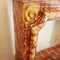 Antique red marble fireplace