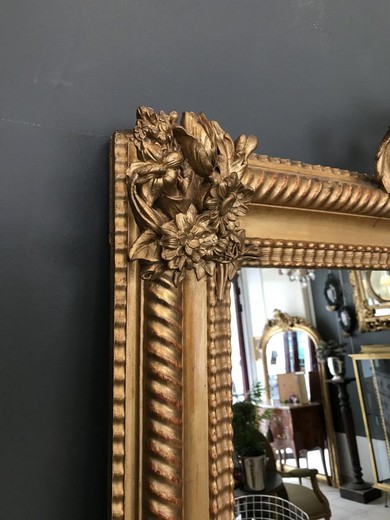 Antique big Napoleon III mirror