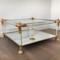 Vintage gilt lions heads coffee table