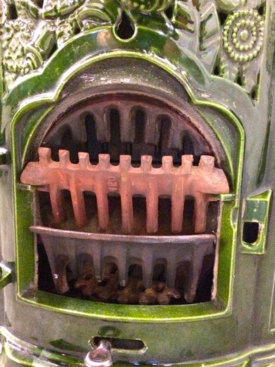 старинная чугунная печка deville lilyver