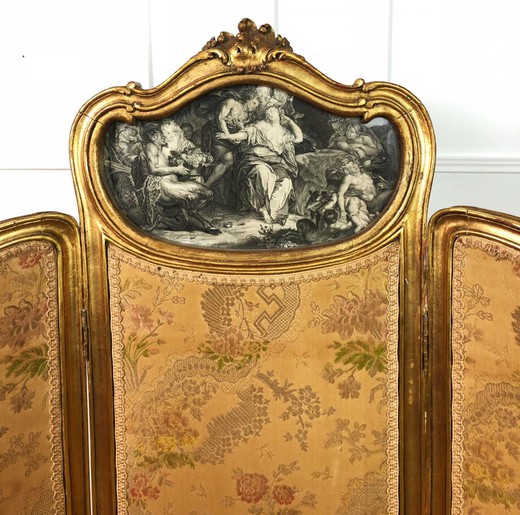 антикварная мебель в стиле Людовика XV из золоченого дерева купить в Москве