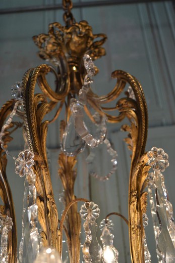 магазин антикварного света предметов декора и интерьера в стиле Людовика XV из золоченой бронзы и хрусталя в Москве