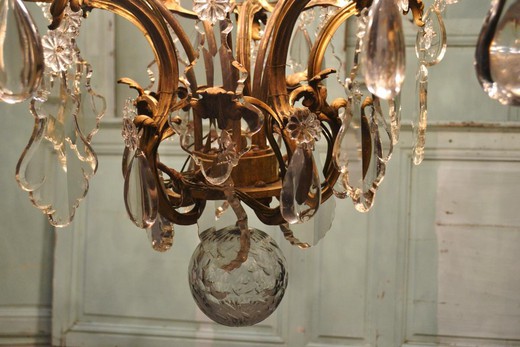 магазин винтажного света предметов декора и интерьера в стиле Людовика XV из золоченой бронзы и хрусталя в Москве