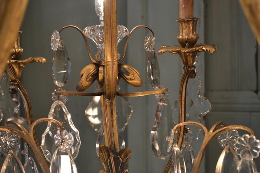 галерея антикварного света предметов декора и интерьера в стиле Людовика XV из золоченой бронзы и хрусталя в Москве