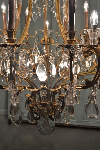 галерея старинного света предметов декора и интерьера в стиле Людовика XV из золоченой бронзы и хрусталя в Москве
