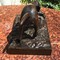 Антикварная скульптура «Собака на охоте»