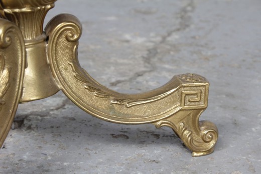 Antique coat rack in the style of Louis XV. It is made of gilded bronze. Italy, the middle of XX century.