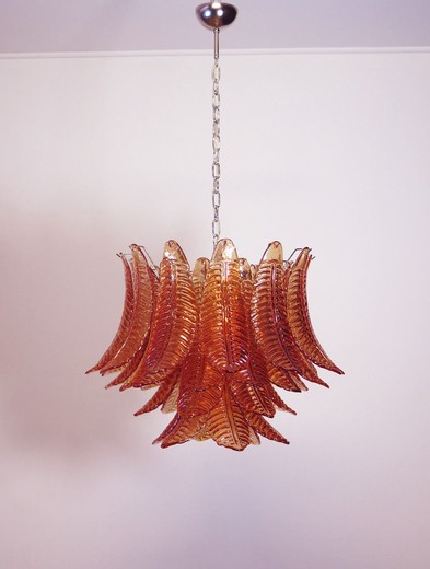 vintage chandelier, Murano glass, murano, antique chandelier, antique light, antiques shop, design, interior, fiery chandelier, Murano glass chandelier, Italian chandelier, vintage