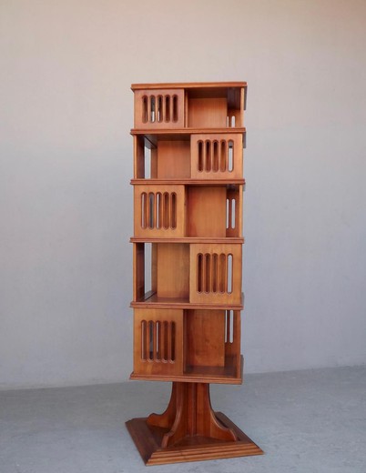 antique library bookcase