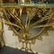 Antique mirror with console