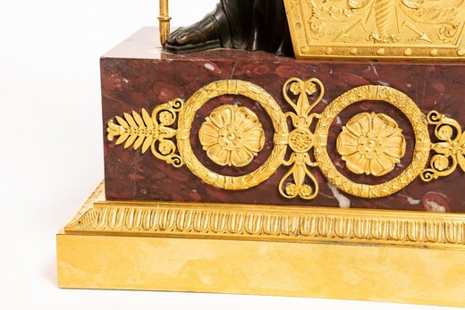 The antique clock of Pallas Athena
