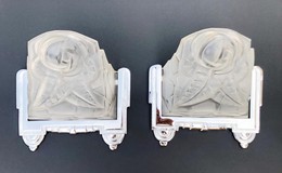 Pair antique wall sconces Art-Deco