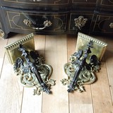 Pair antique Renaissance style consoles