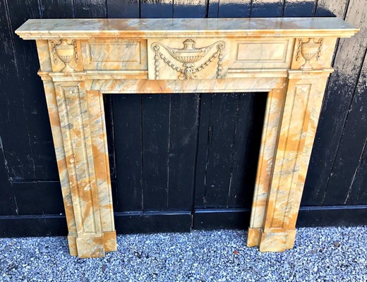 Rare antique fireplace portal