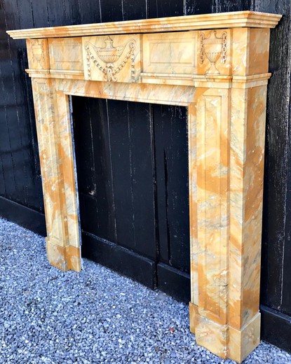 Rare antique fireplace portal