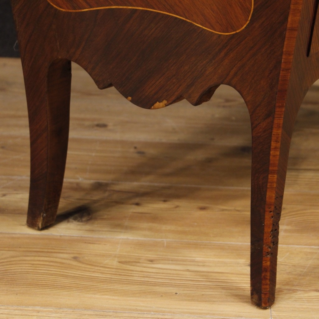 Antique chest of drawers with a mirror