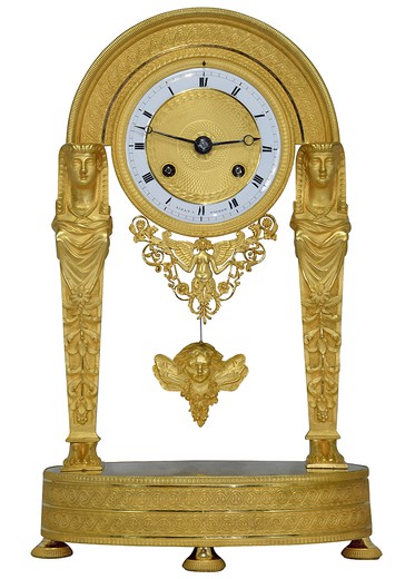 Часы-портик в египетском стиле