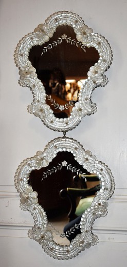 pair antique venetian mirrors
